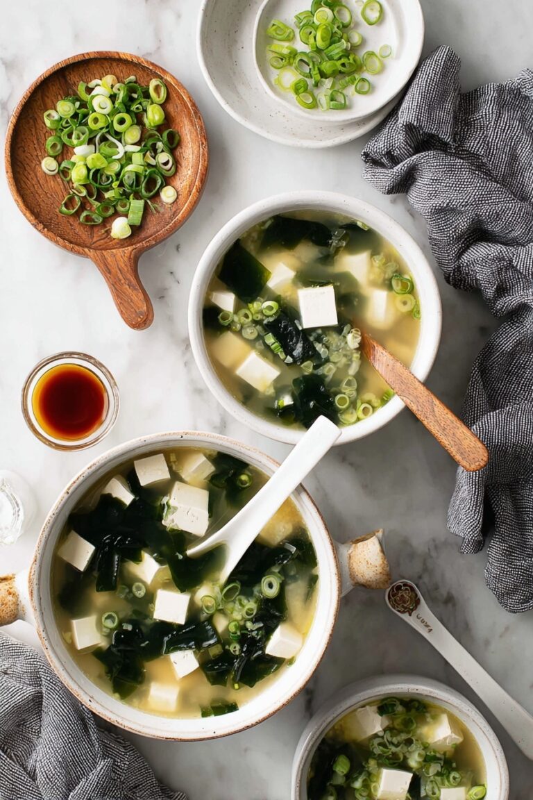 Miso Soup with Tofu and Seaweed Recipe