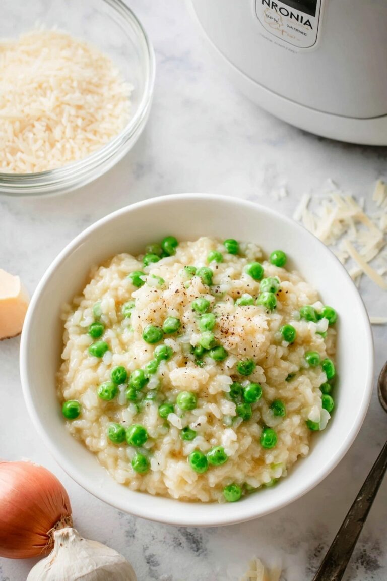 Easy Lemon Parmesan Risotto in Rice Cooker Recipe