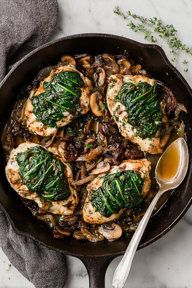 Stuffed Chicken Breast with Spinach and Goat Cheese Recipe