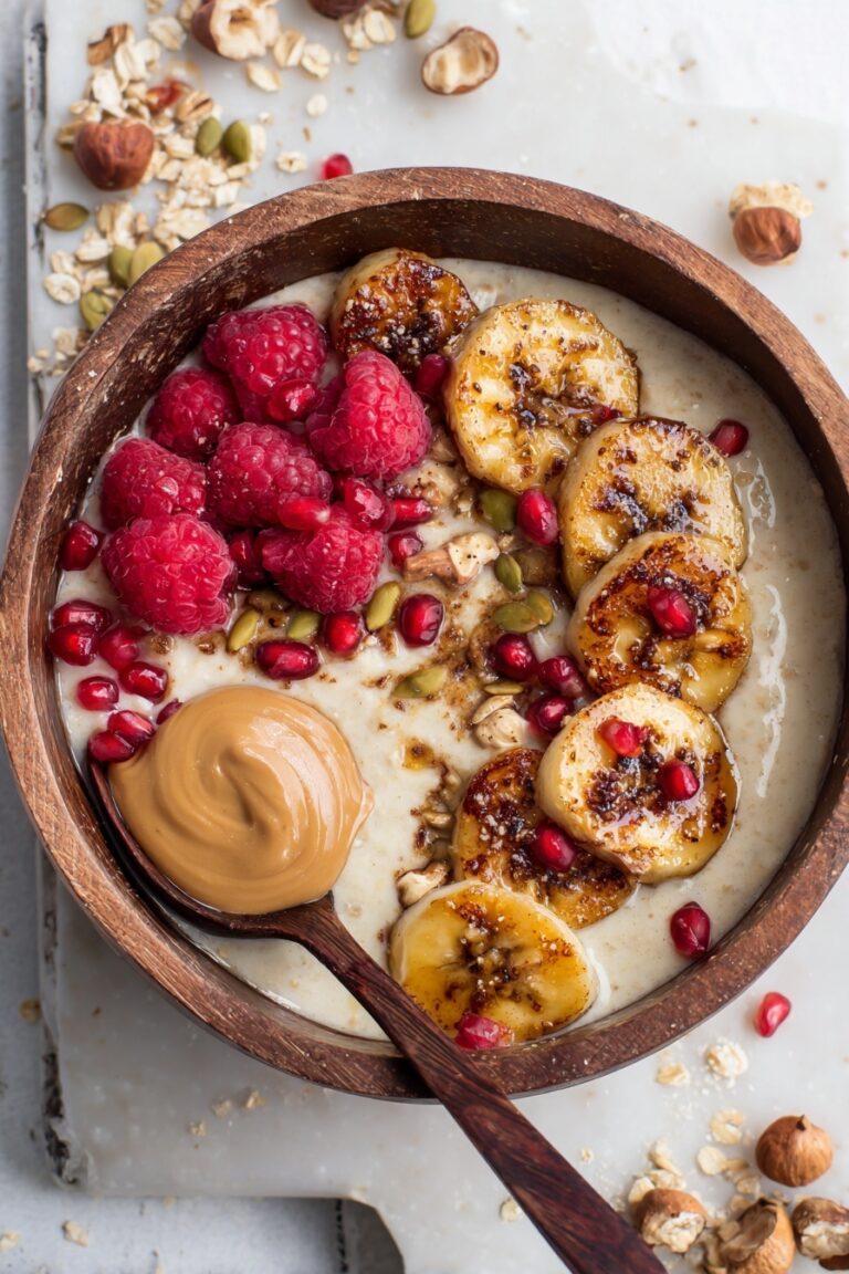 Caramelized Banana Oatmeal Bowl Recipe