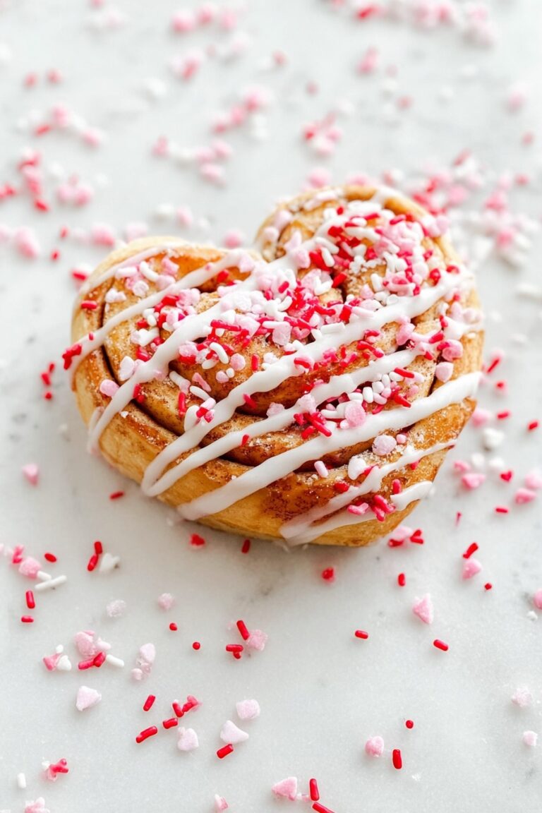 Heart Shaped Cinnamon Rolls Recipe