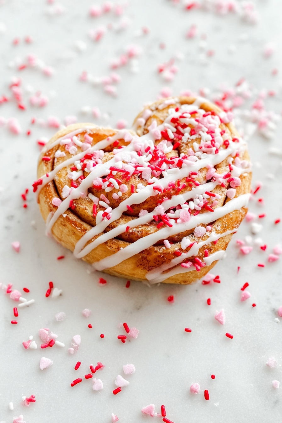 Heart Shaped Cinnamon Rolls Recipe
