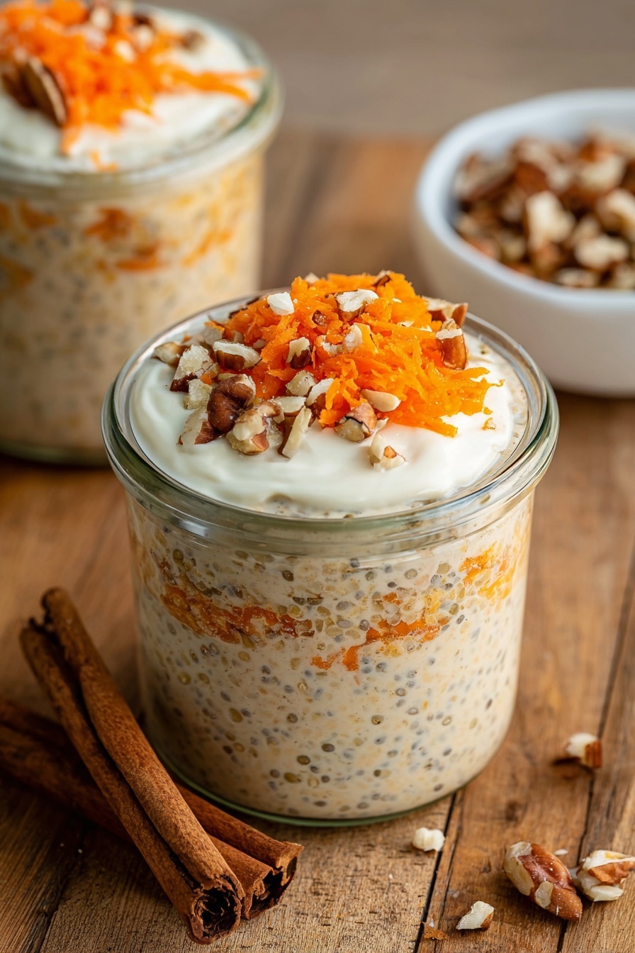 Carrot Cake Overnight Oats Recipe