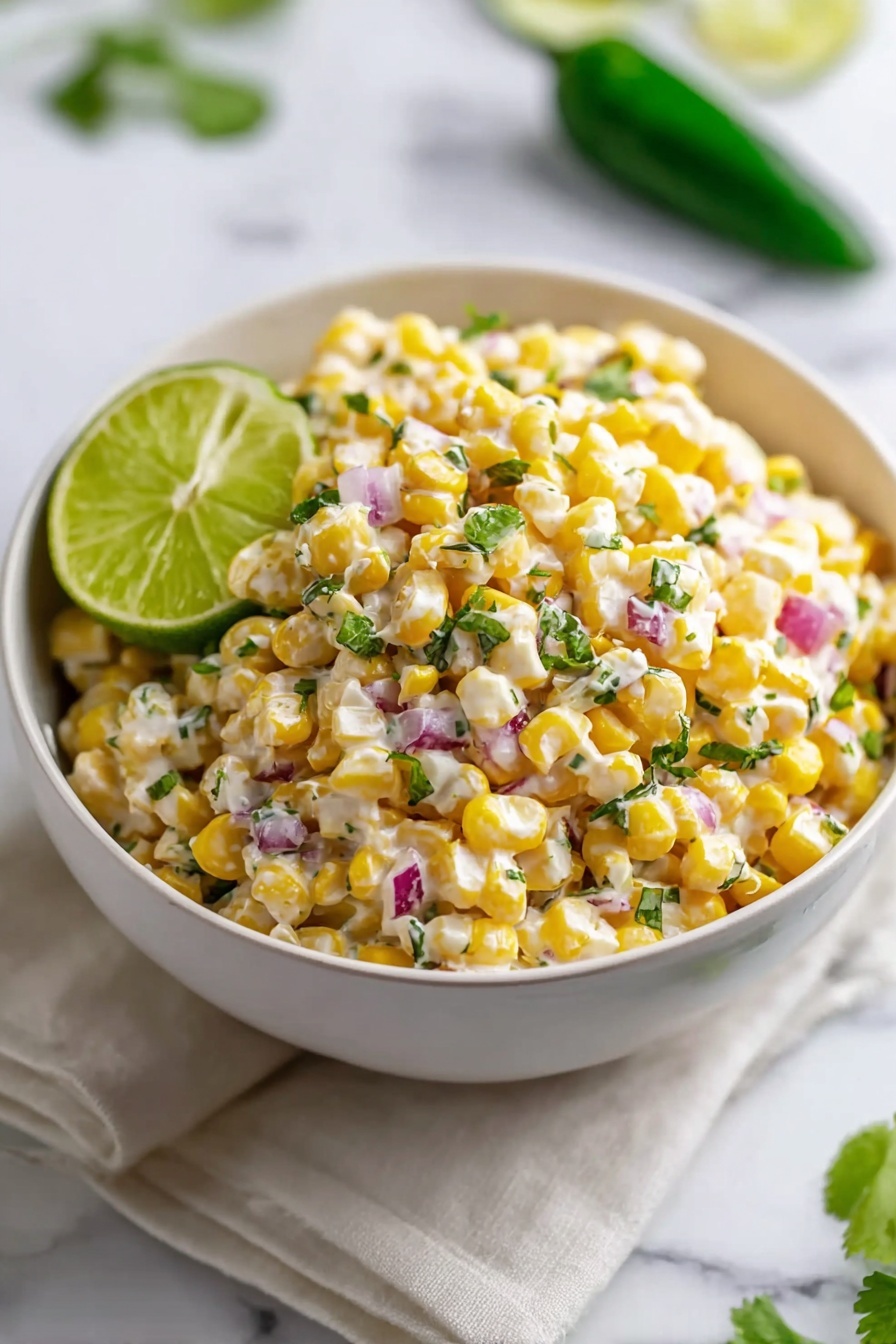 Street Corn Salad with Greek Yogurt Recipe